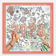 CALENDARIO PARA COLOREAR 2026 | 8424455260864 | Librería Castillón - Comprar libros online Aragón, Barbastro