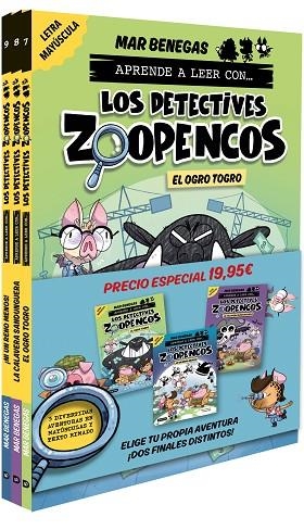 Pack Aprende a leer con... ¡Los Detectives Zoopencos! 7, 8 y 9: En letra MAYÚSCU | 9788408310808 | Benegas, Mar | Librería Castillón - Comprar libros online Aragón, Barbastro