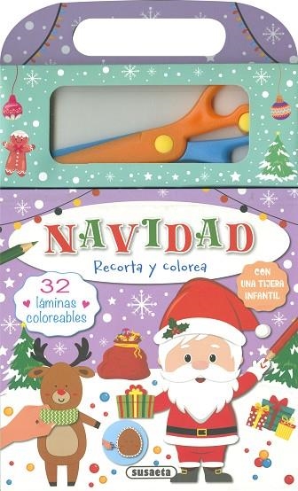 Navidad - Recorta y colorea | 9788410843202 | Susaeta Ediciones | Librería Castillón - Comprar libros online Aragón, Barbastro