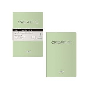 LOTE 2 CUADERNOS A6 COSIDO CREATIVE VERDE | 8421938110623 | Librería Castillón - Comprar libros online Aragón, Barbastro