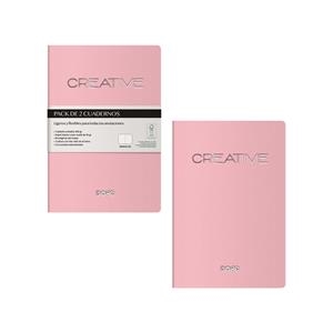 LOTE 2 CUADERNOS A6 COSIDO CREATIVE ROSA | 8421938110616 | Librería Castillón - Comprar libros online Aragón, Barbastro