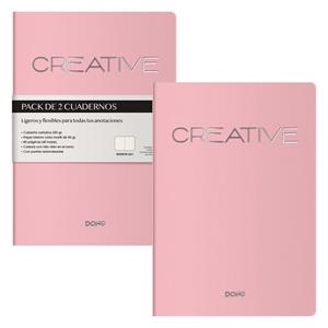 LOTE 2 CUADERNOS A5 COSIDO CREATIVE ROSA | 8421938110579 | Librería Castillón - Comprar libros online Aragón, Barbastro