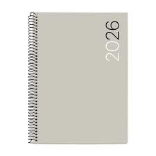 Agenda Espiral 2026 Miquelrius Plus PP City semana vista gris 170X215 mm | 8422593345085 | Librería Castillón - Comprar libros online Aragón, Barbastro