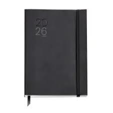 Agenda  2026 Miquelrius plus 1 día página  negra luxor simil piel rígida 155x215 mm | 8422593227275 | Librería Castillón - Comprar libros online Aragón, Barbastro