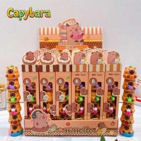 SETS CON 5 MARCADORES CAPYBARA | 6965482365037 | Librería Castillón - Comprar libros online Aragón, Barbastro