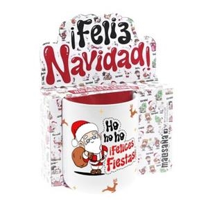TAZA MALASAÑA HOHOHO, ¡FELICES FIESTAS! 330ML | 8435458184125 | MALASAÑA | Librería Castillón - Comprar libros online Aragón, Barbastro