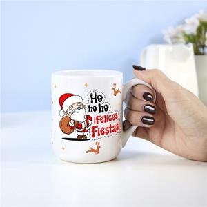 TAZA MALASAÑA HOHOHO, ¡FELICES FIESTAS! 330ML | 8435458184125 | MALASAÑA | Librería Castillón - Comprar libros online Aragón, Barbastro