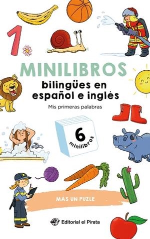 Minilibros bilingües en español e inglés - Mis primeras palabras | 9788419898579 | el Pirata, Editorial | Librería Castillón - Comprar libros online Aragón, Barbastro