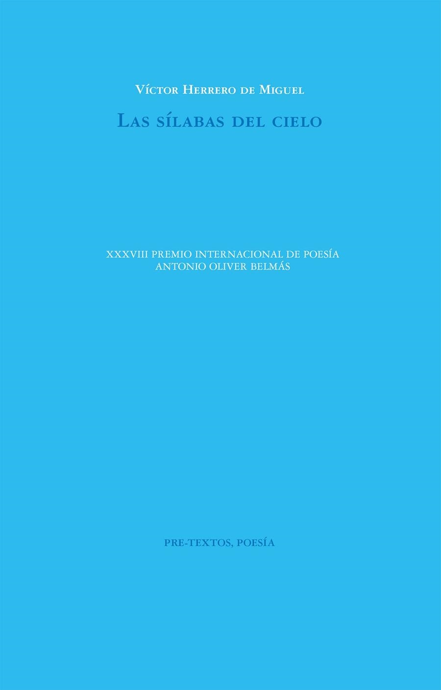 Las sílabas del cielo | 9788410309371 | Herrero de Miguel, Víctor | Librería Castillón - Comprar libros online Aragón, Barbastro