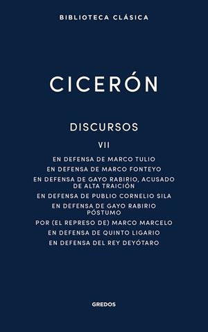 Discursos VII | 9788424999049 | Cicerón, Marco Tulio | Librería Castillón - Comprar libros online Aragón, Barbastro