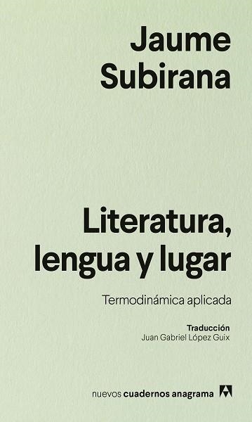 Literatura, lengua y lugar | 9788433946577 | Subirana, Jaume | Librería Castillón - Comprar libros online Aragón, Barbastro