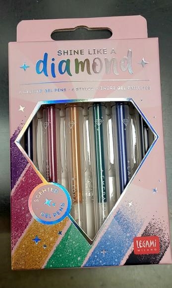LEGAMI SET 6 BOLÍGRAFOS GEL CON PURPURINA SHINE LIKE A DIAMOND | 8051739306927 | Librería Castillón - Comprar libros online Aragón, Barbastro