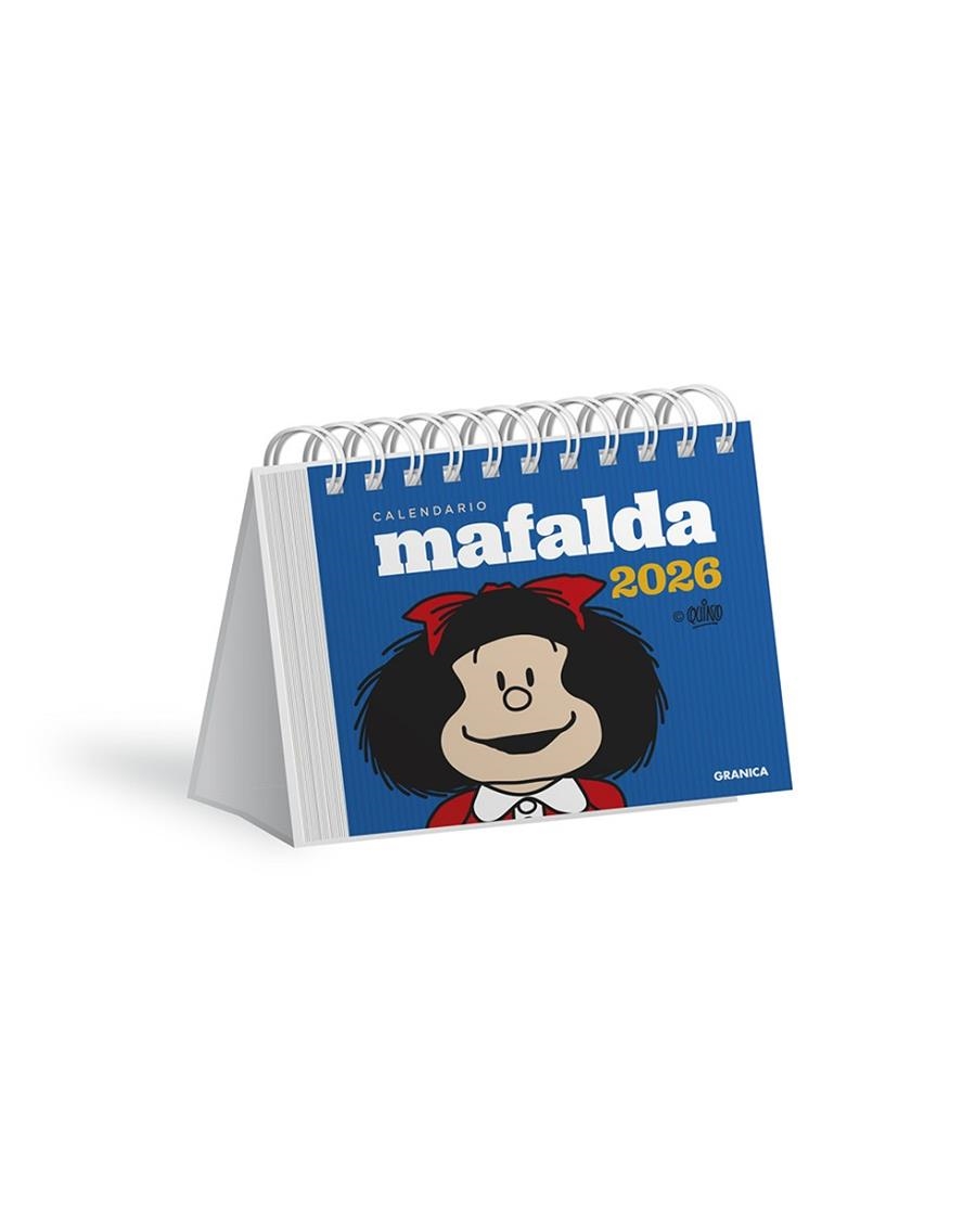 Mafalda 2026, Calendario Escritorio Azul | 9786316693198 | Quino | Librería Castillón - Comprar libros online Aragón, Barbastro