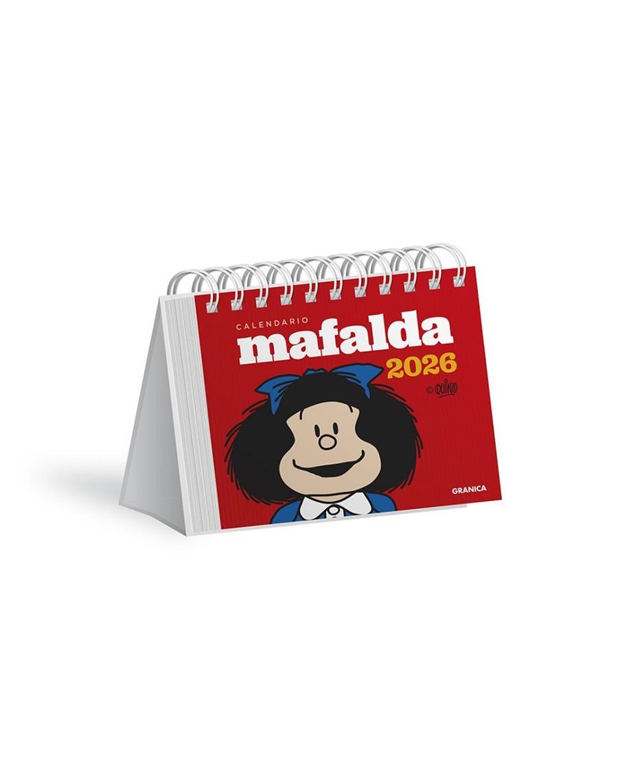 Mafalda 2026, Calendario Escritorio Rojo | 9786316693181 | Quino | Librería Castillón - Comprar libros online Aragón, Barbastro
