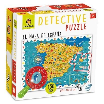 PUZZLE DETECTIVE: MAPA DE ESPAÑA | 8057158622181 | Librería Castillón - Comprar libros online Aragón, Barbastro