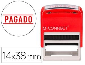 SELLO ENTINTADO AUTOMATICO Q-CONNECT PAGADO ALMOHADILLA | 5705831036741 | Librería Castillón - Comprar libros online Aragón, Barbastro