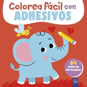 Colorea fácil con adhesivos. Elefante | 9788408311942 | Yoyo | Librería Castillón - Comprar libros online Aragón, Barbastro