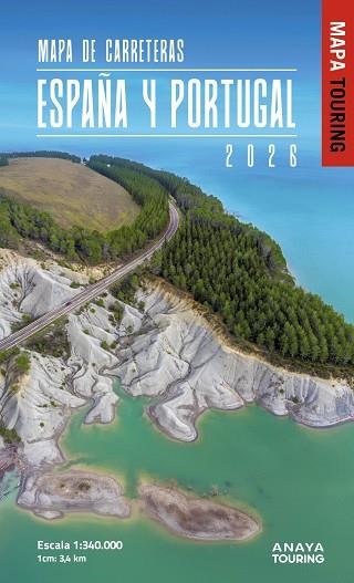 Mapa de Carreteras de España y Portugal 1:340.000, 2026 | 9788491589969 | Anaya Touring | Librería Castillón - Comprar libros online Aragón, Barbastro