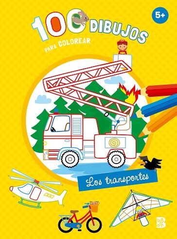 100 DIBUJOS PARA COLOREAR - LOS TRANSPORTES | 9789403243689 | BALLON | Librería Castillón - Comprar libros online Aragón, Barbastro