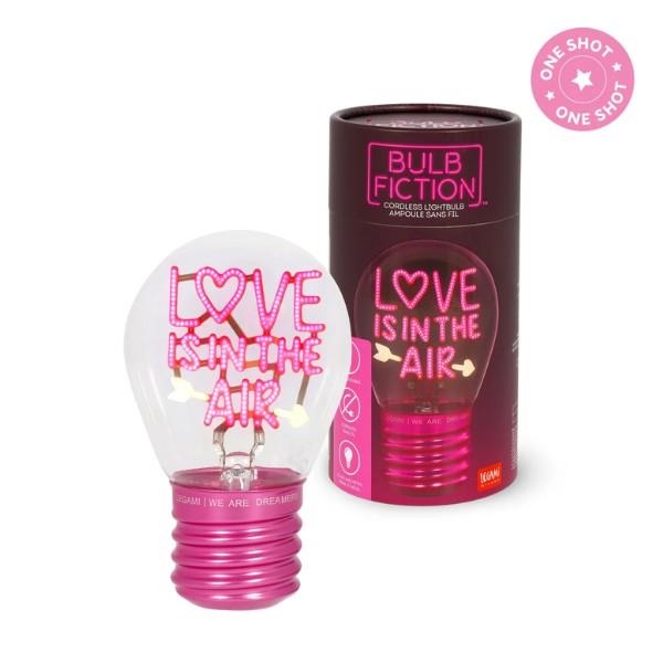 LEGAMI LÁMPARA DE MESA FORMA BOMBILLA LOVE IS IN THE AIR SAN VALENTÍN | 8052694111670 | SAN VALENTÍN | Librería Castillón - Comprar libros online Aragón, Barbastro