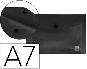 DOSSIER SOBRE VELCRO A7 160 x 120 MM NEGRO OPACO | 8423473000629 | Librería Castillón - Comprar libros online Aragón, Barbastro