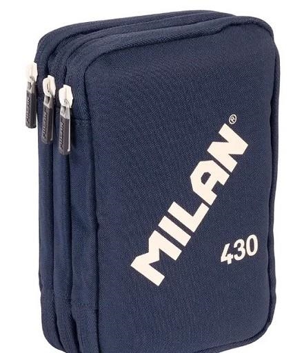 PLUMIER 3 PISOS CON CONTENIDO MILAN 430 SINCE 1918 AZUL | 8411574114956 | Librería Castillón - Comprar libros online Aragón, Barbastro