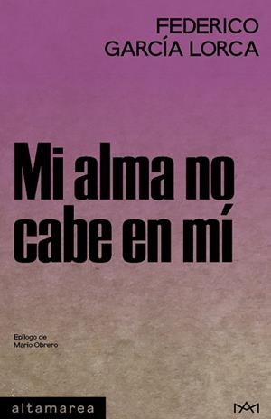 Mi alma no cabe en mí | 9788410435759 | García Lorca, Federico | Librería Castillón - Comprar libros online Aragón, Barbastro