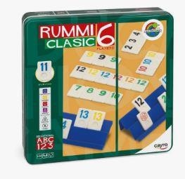 JUEGO RUMMICLASSSIC 6 JUGADORES CAJA METAL CAYRO | 8422878707591 | Librería Castillón - Comprar libros online Aragón, Barbastro