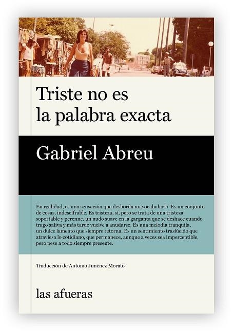Triste no es la palabra exacta | 9791399079999 | Abreu, Gabriel | Librería Castillón - Comprar libros online Aragón, Barbastro