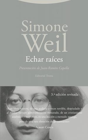 Echar raíces | 9788413643571 | Weil, Simone | Librería Castillón - Comprar libros online Aragón, Barbastro