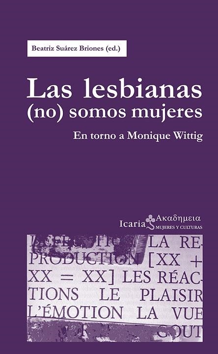 Las lesbianas (no) somos mujeres | 9788498885385 | Suárez Briones, Beatriz | Librería Castillón - Comprar libros online Aragón, Barbastro