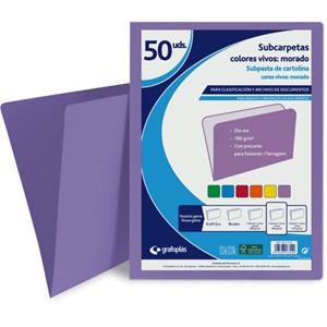 SUBCARPETA A4 240GR MORADO | 9999900016161 | Librería Castillón - Comprar libros online Aragón, Barbastro
