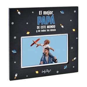 MARCO FOTOS AZUL OSCURO EL MEJOR PAPA EL MUNDO | 8435458196029 | Librería Castillón - Comprar libros online Aragón, Barbastro