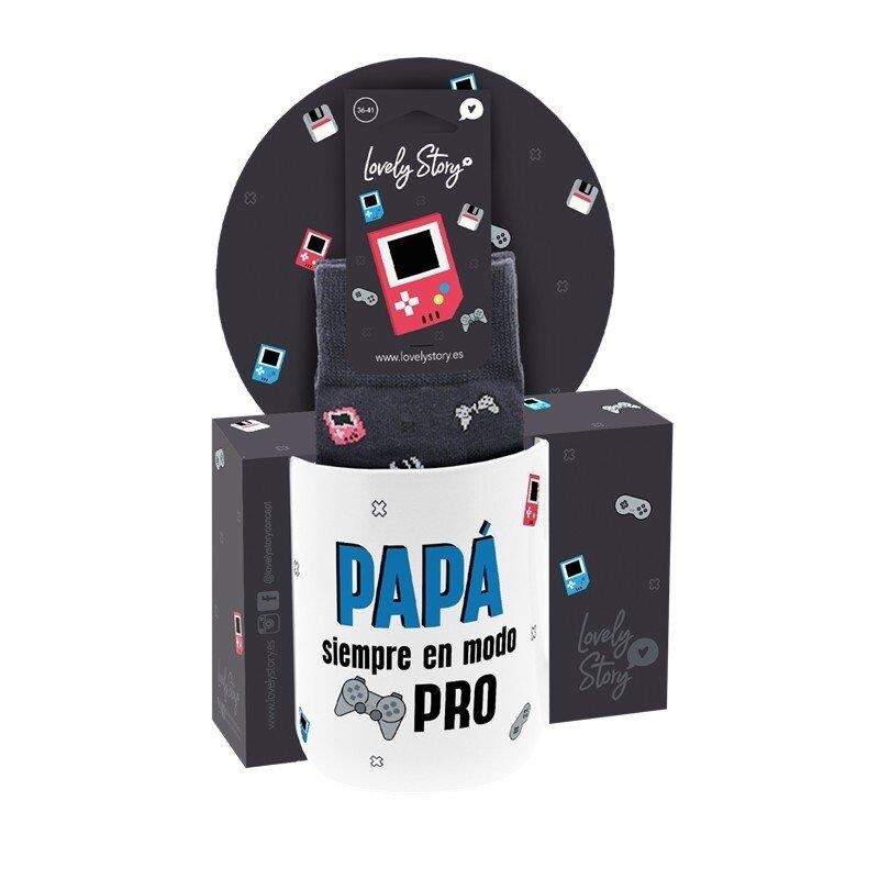 PACK TAZA Y CALCETINES TAZA PAPÁ SIEMPRE EN MODO PRO + CALCETINES PLAY MODE | 8435458199303 | Librería Castillón - Comprar libros online Aragón, Barbastro