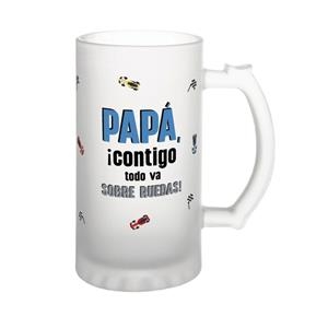 JARRA CERVEZA PAPÁ CONTIGO TODO VA SOBRE RUEDAS | 8435458207305 | Librería Castillón - Comprar libros online Aragón, Barbastro
