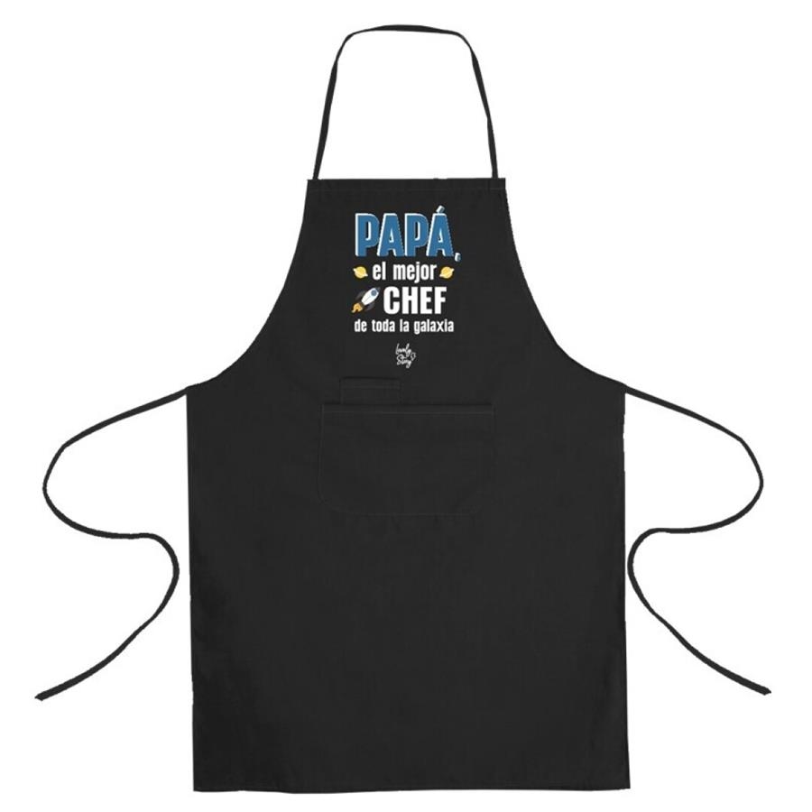DELANTAL PAPÁ EL MEJOR CHEF DE TODA LA GALAXIA | 8435458202485 | Librería Castillón - Comprar libros online Aragón, Barbastro