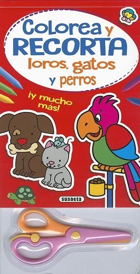 Colorea y recorta - Loros, gatos y perros | 9788467743449 | Rigol-Yang | Librería Castillón - Comprar libros online Aragón, Barbastro
