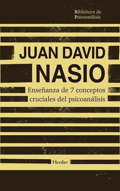 Enseñanza de 7 conceptos cruciales del psicoanálisis | 9788425454714 | Nasio, Juan David | Librería Castillón - Comprar libros online Aragón, Barbastro