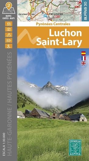 MAPA ALPINA LUCHON SAINT-LARY | 9788470112072 | EQUIPO TECNICO EDITORIAL ALPINA | Librería Castillón - Comprar libros online Aragón, Barbastro