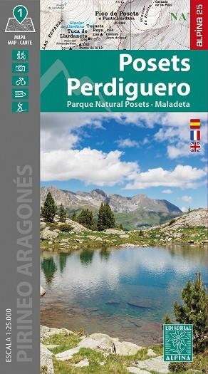 MAPA ALPINA POSETS PERDIGUERO | 9788470112089 | EQUIPO TECNICO EDITORIAL ALPINA | Librería Castillón - Comprar libros online Aragón, Barbastro