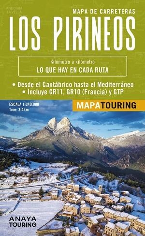 Mapa de Los Pirineos 1:340.000 | 9788491587682 | Anaya Touring | Librería Castillón - Comprar libros online Aragón, Barbastro