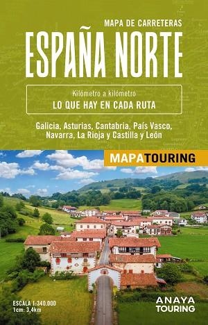Mapa de carreteras de España Norte 1:340.000 | 9788491589976 | Anaya Touring | Librería Castillón - Comprar libros online Aragón, Barbastro