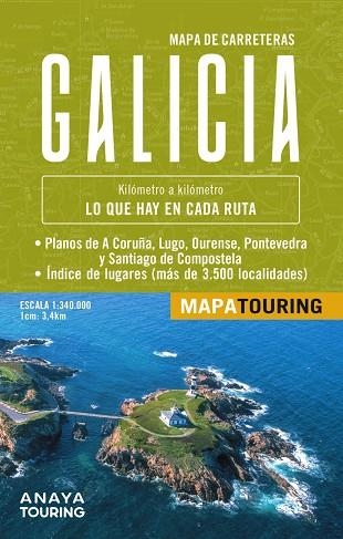 Mapa de carreteras Galicia 1:340.000 | 9788491588603 | Anaya Touring | Librería Castillón - Comprar libros online Aragón, Barbastro