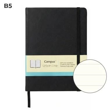 Libreta Cosida Campus Urban Line B5 80 Hojas Rayado Horizontal Negro | 8426307050371 | Librería Castillón - Comprar libros online Aragón, Barbastro