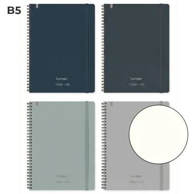 Bloc Doble Espiral Campus Urban Line B5 70 Hojas Liso | 8426307350648 | Librería Castillón - Comprar libros online Aragón, Barbastro