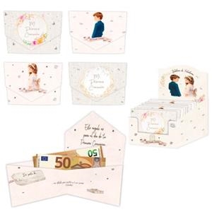 BILLETERO CIERRE COMUNION PLATA 48 UNIDADES - 4 MODELOS SURTIDOS | 8421363383036 | Librería Castillón - Comprar libros online Aragón, Barbastro