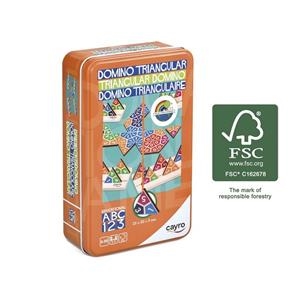 DOMINÓ TRIANGULAR EN CAJA DE METAL | 8422878071081 | Librería Castillón - Comprar libros online Aragón, Barbastro