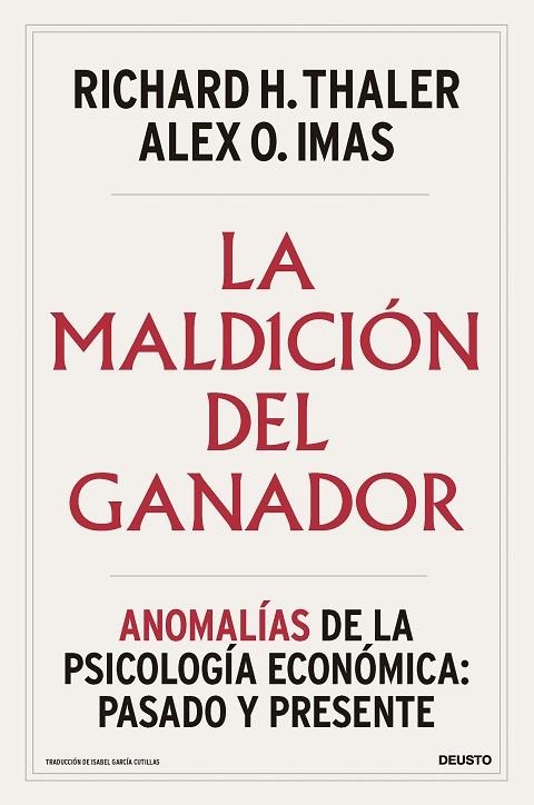 La maldición del ganador | 9788423439027 | Thaler, Richard H./Imas, Alex O. | Librería Castillón - Comprar libros online Aragón, Barbastro