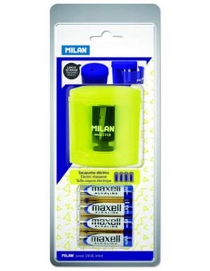 SACAPUNTAS ELÉCTRICO MILAN AMARILLO | 8411574073611 | Librería Castillón - Comprar libros online Aragón, Barbastro