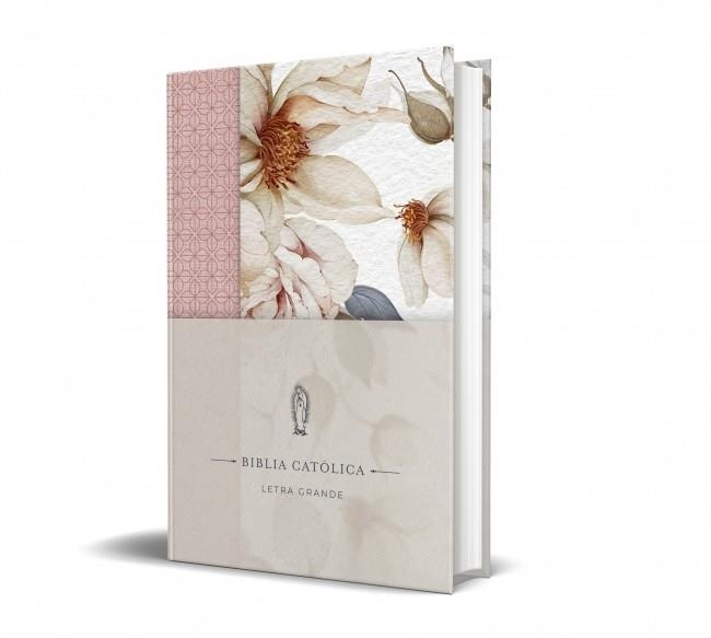 La Biblia Católica: Edición letra grande. Tapa dura, Tela rosada con flores | 9798890985309 | Biblia de América | Librería Castillón - Comprar libros online Aragón, Barbastro